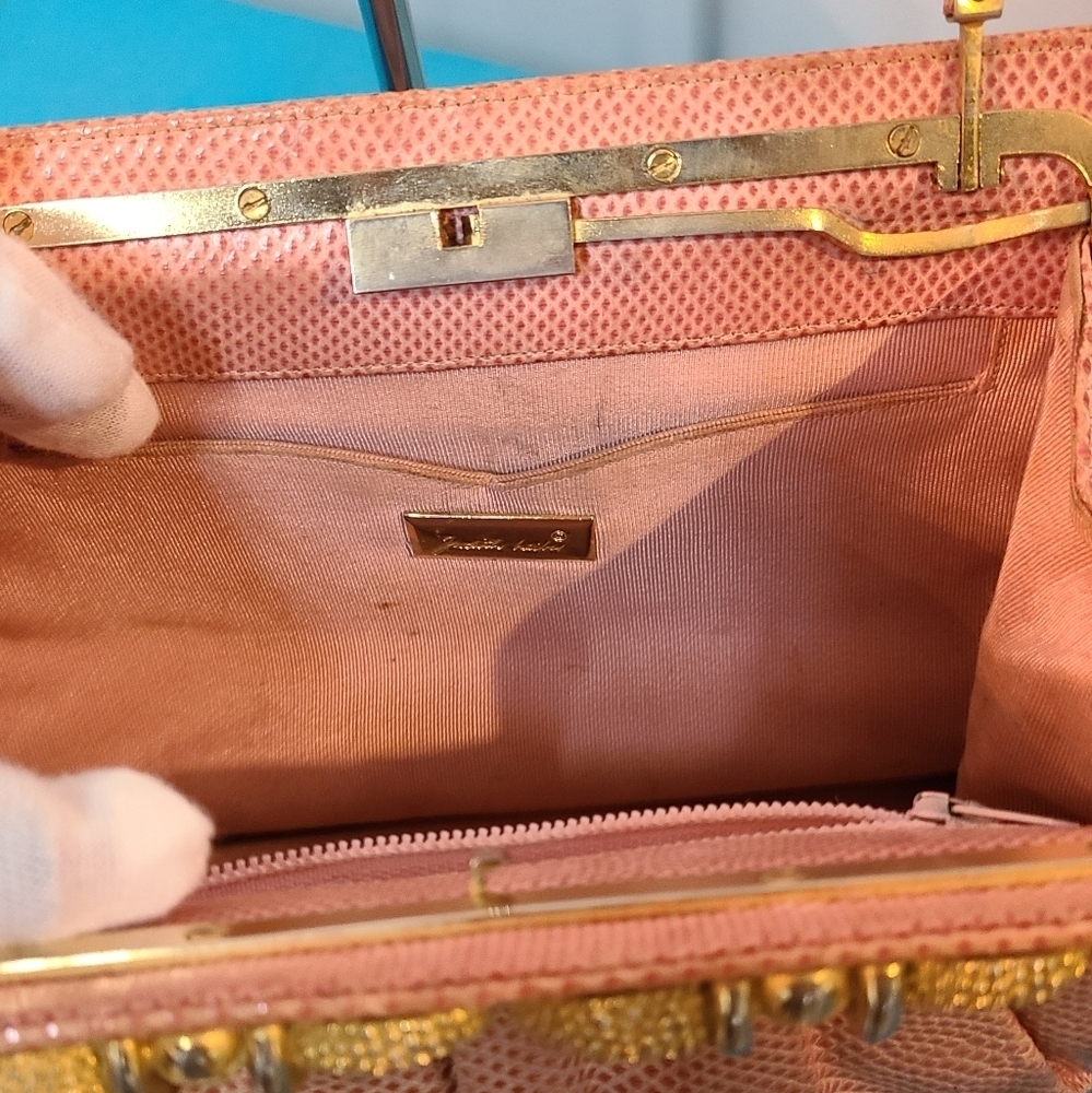 Judith Leiber Karuna Lizard Clutch/Crossbody - Picture 7 of 16